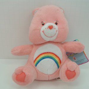 care bear cheer bear pink rainbow stuffed animal